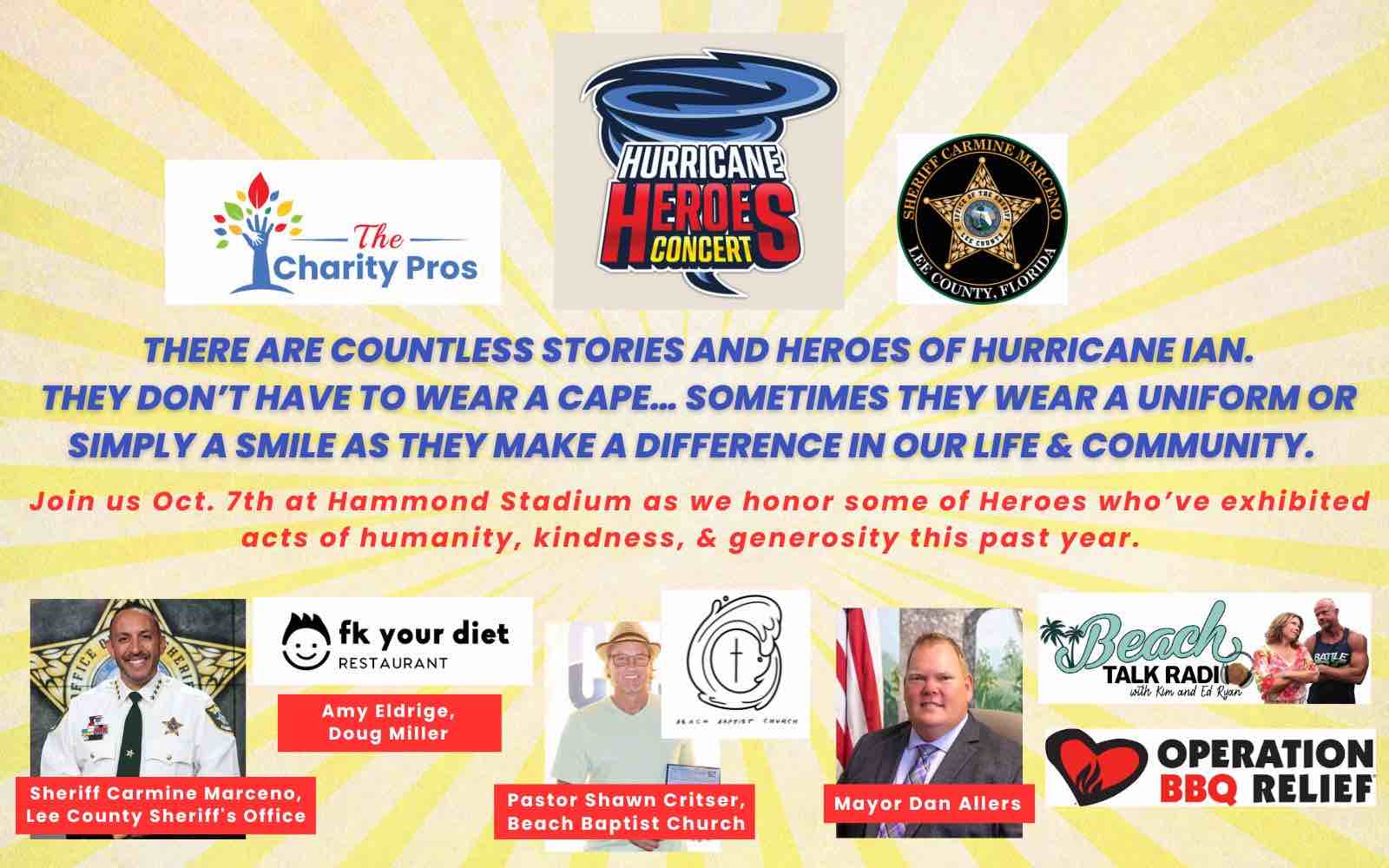 Hurricane Heroes All-Star Concert | The Charity Pro's